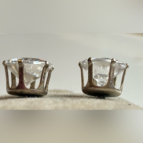 Vintage Large Crystal Rhinestone Statement Earrings - Picture 7 of 13